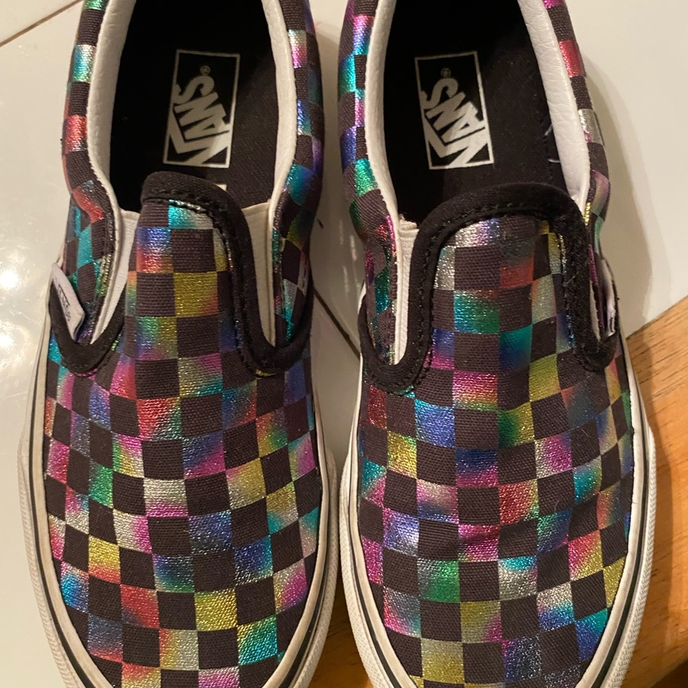 Girls multi color Vans